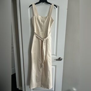 NWT Elegant Cream Sleeveless Jumpsuit